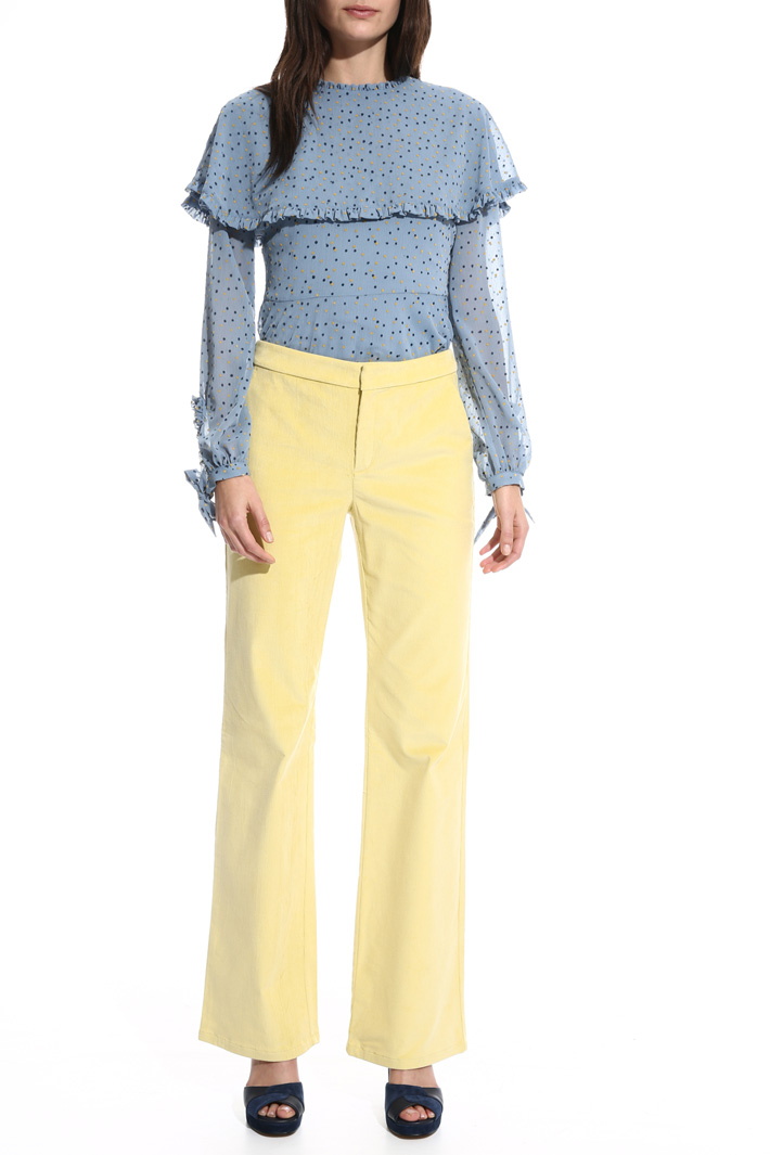 Pantalone lungo in velluo Fashion Market Pantalone lungo in velluo Fashion Market