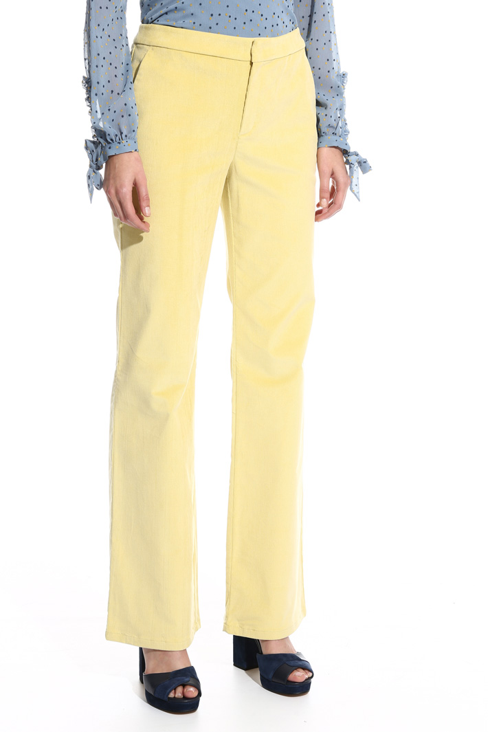 Pantalone lungo in velluo Fashion Market Pantalone lungo in velluo Fashion Market