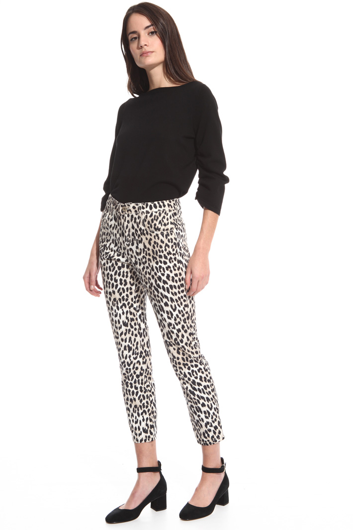 Pantalone aderente stampato Fashion Market Pantalone aderente stampato Fashion Market