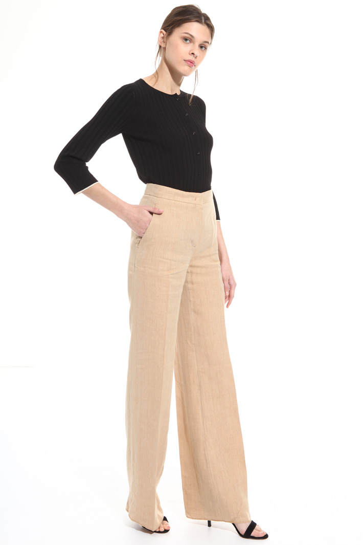 Pantalone in lino e ramié Fashion Market Pantalone in lino e ramié Fashion Market