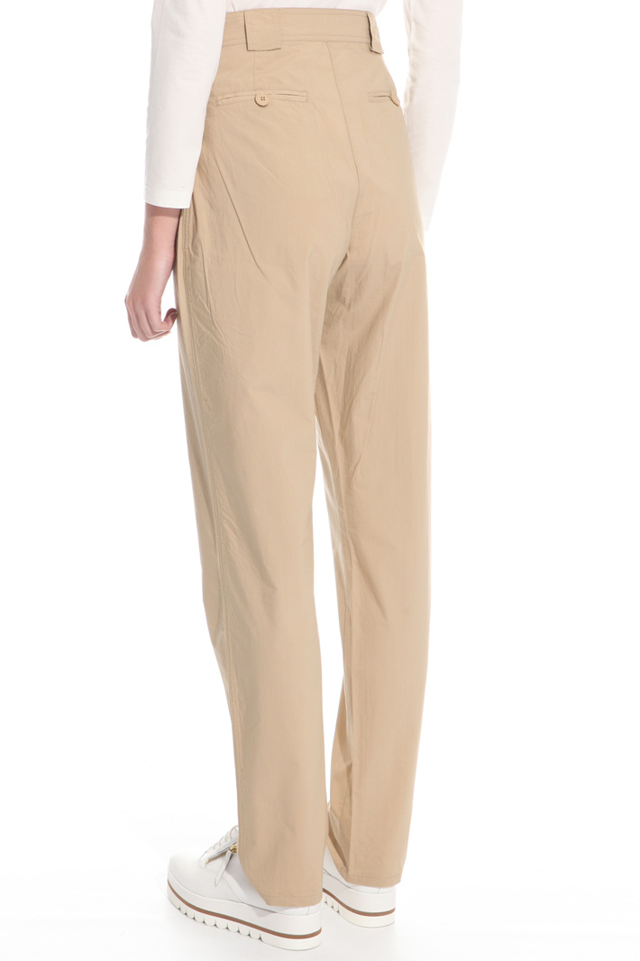 Pantalone carrot in popeline Fashion Market Pantalone carrot in popeline Fashion Market
