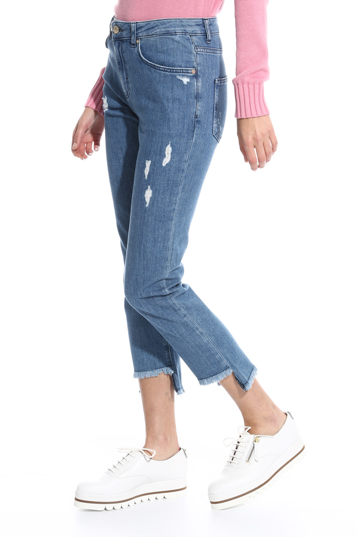 Jeans con fondo sfrangiato Fashion Market Jeans con fondo sfrangiato Fashion Market