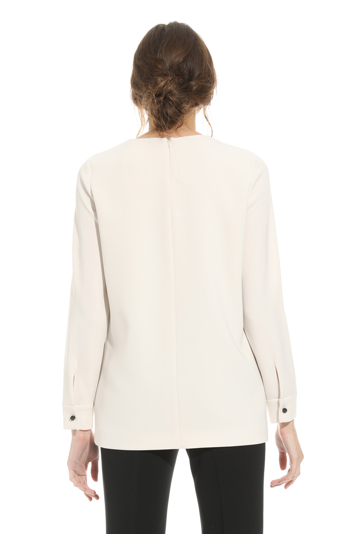 Casacca in cady con ricamo Fashion Market Casacca in cady con ricamo Fashion Market