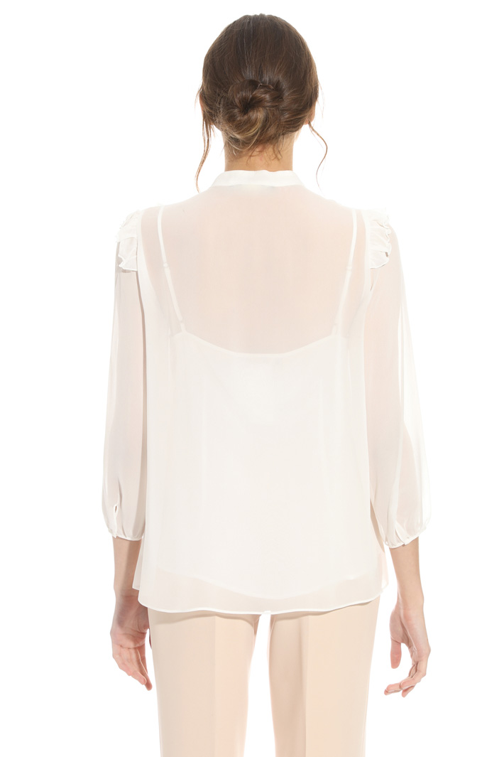 Blusa in seta con ruches Fashion Market Blusa in seta con ruches Fashion Market