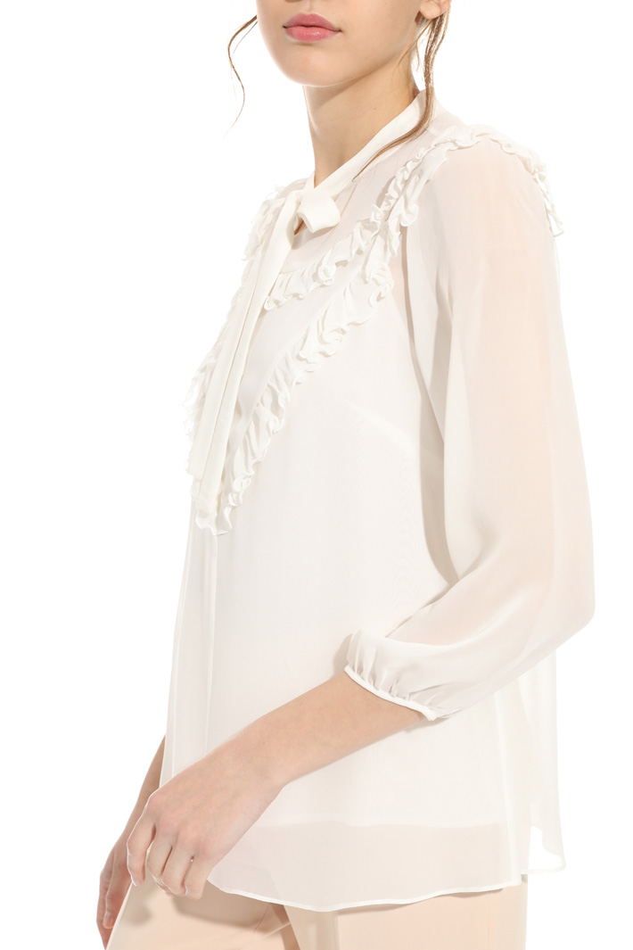 Blusa in seta con ruches Fashion Market Blusa in seta con ruches Fashion Market