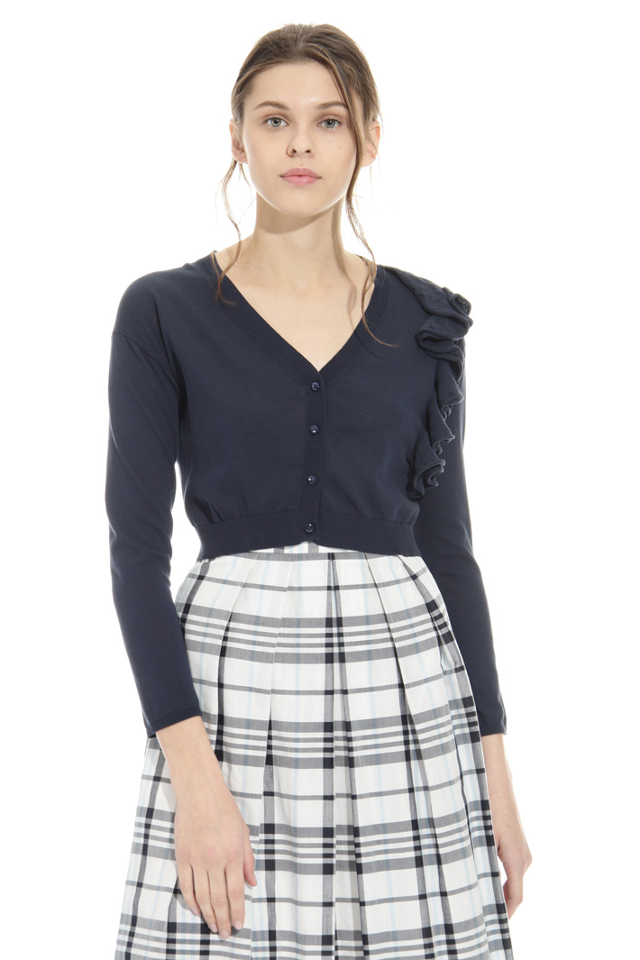 Cardigan corto con ruches Fashion Market Cardigan corto con ruches Fashion Market