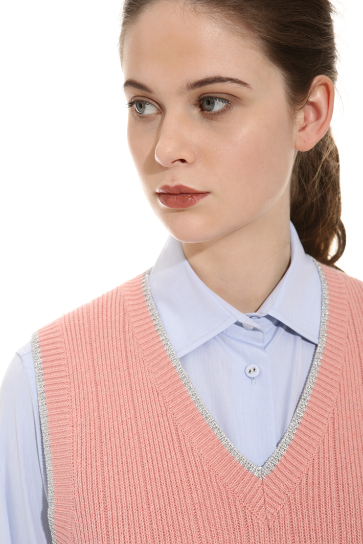 Gilet con profili lurex Fashion Market Gilet con profili lurex Fashion Market