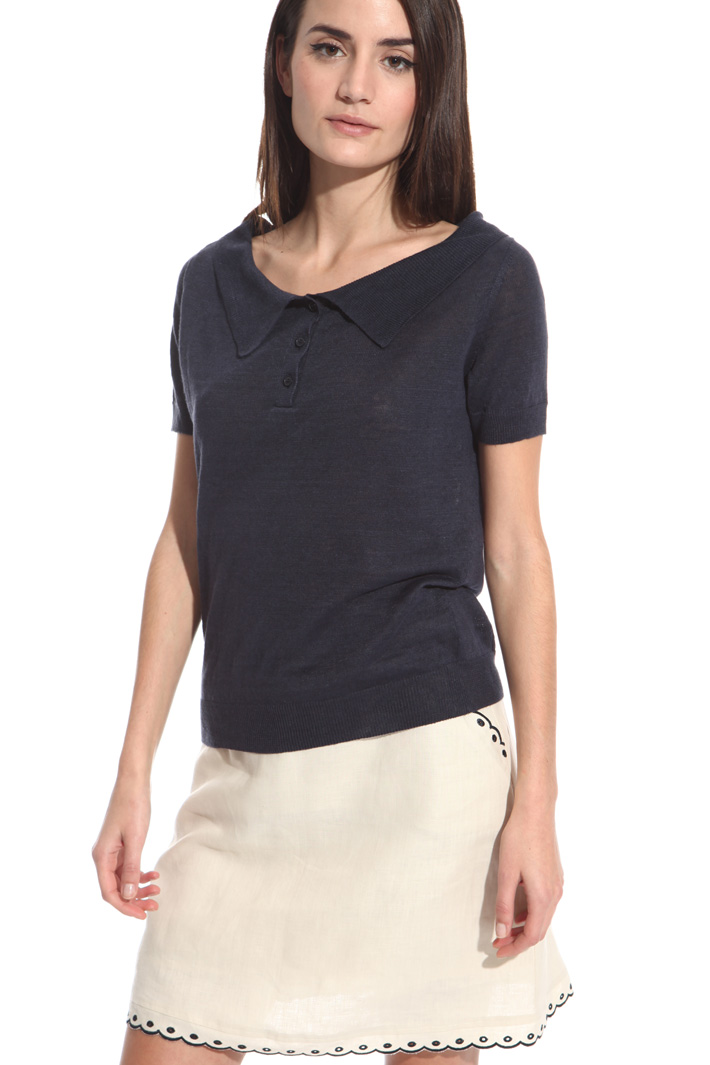 Maglia polo in lino Fashion Market Maglia polo in lino Fashion Market
