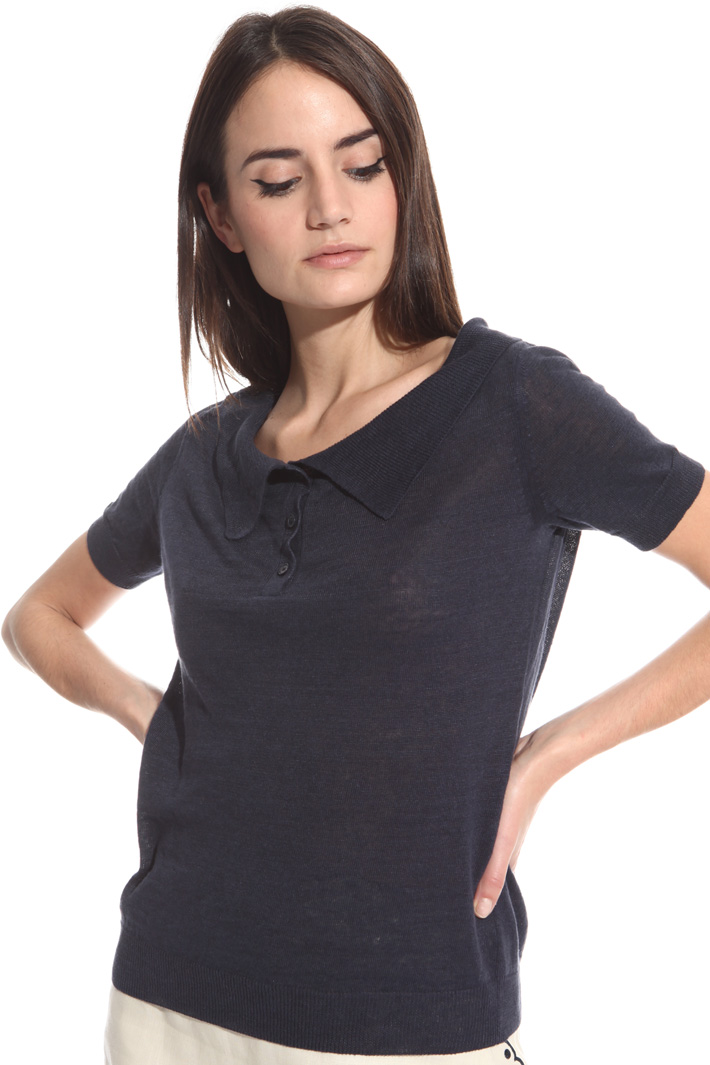 Maglia polo in lino Fashion Market Maglia polo in lino Fashion Market