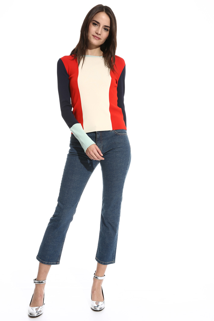 Maglia crepe girocollo Fashion Market Maglia crepe girocollo Fashion Market