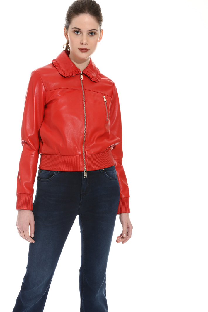 Giacca bomber in pelle Fashion Market Giacca bomber in pelle Fashion Market
