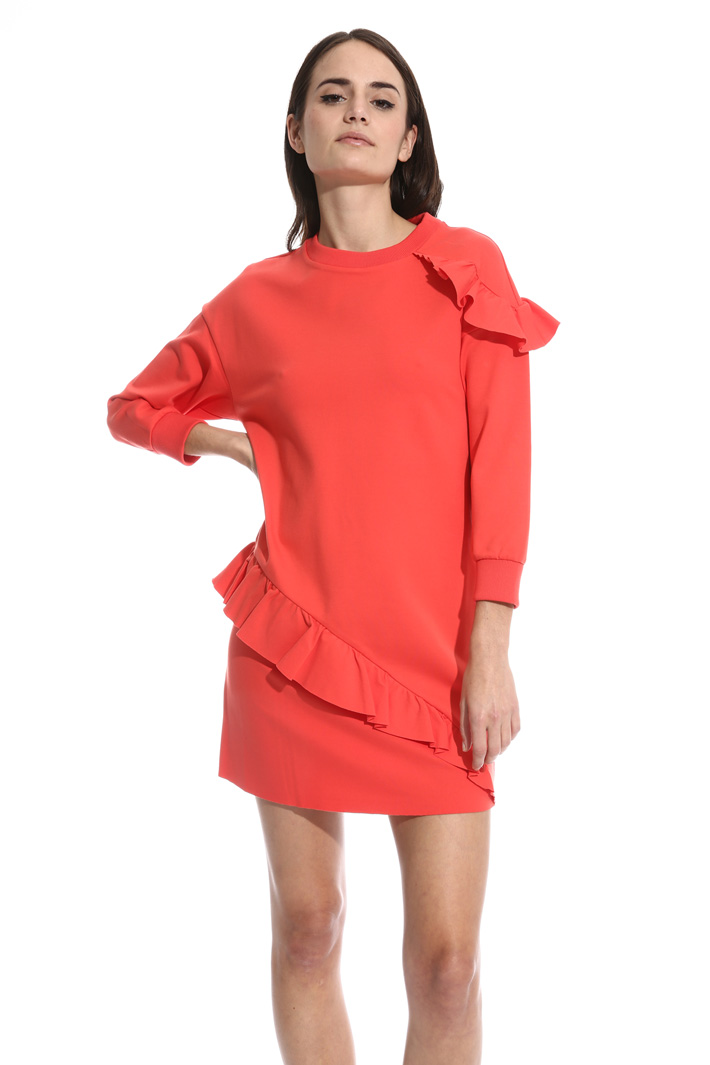 Abito in jersey con volant Fashion Market Abito in jersey con volant Fashion Market