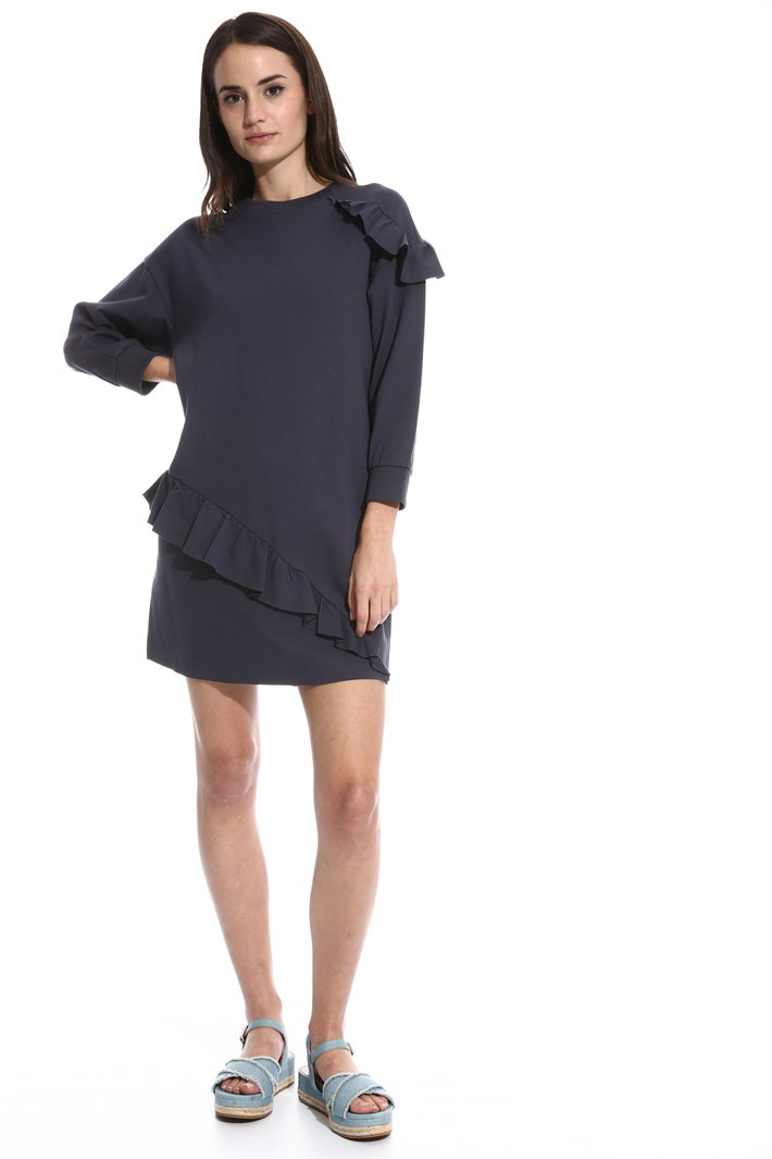 Abito in jersey con volant Fashion Market Abito in jersey con volant Fashion Market