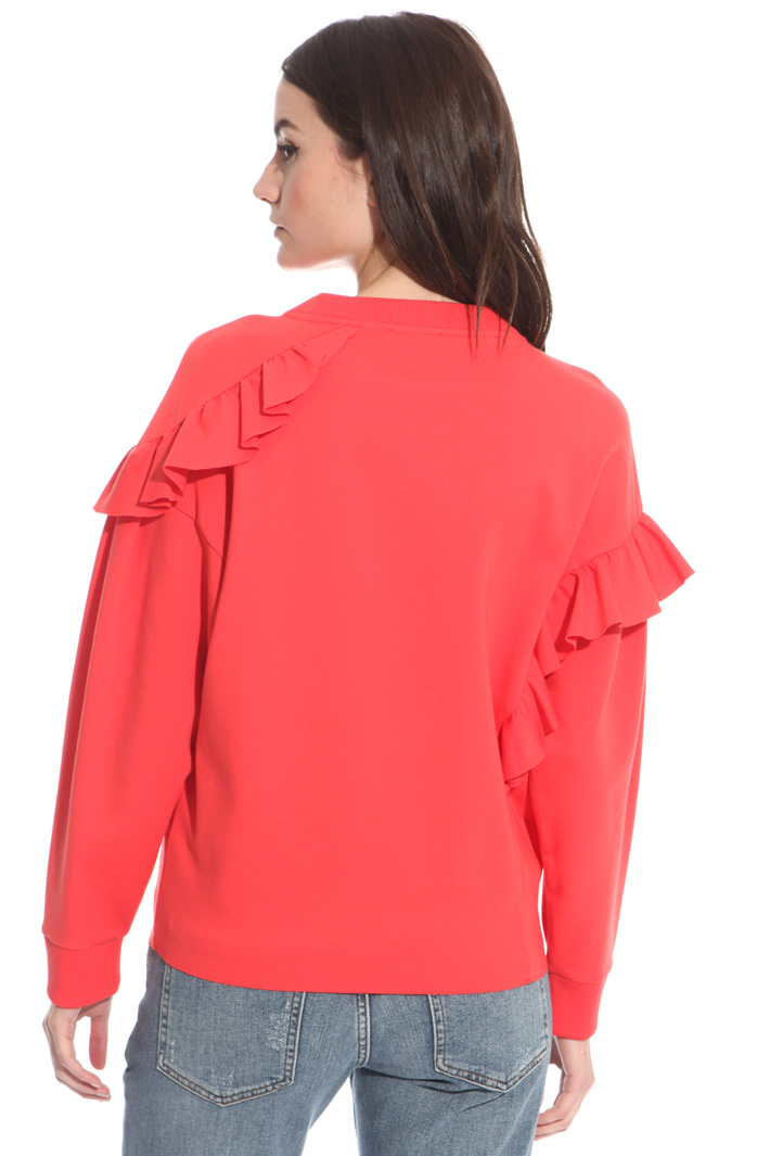 Felpa con balze ad inserto Fashion Market Felpa con balze ad inserto Fashion Market
