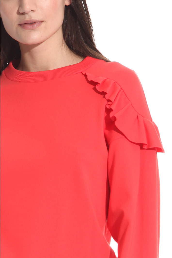 Felpa con balze ad inserto Fashion Market Felpa con balze ad inserto Fashion Market