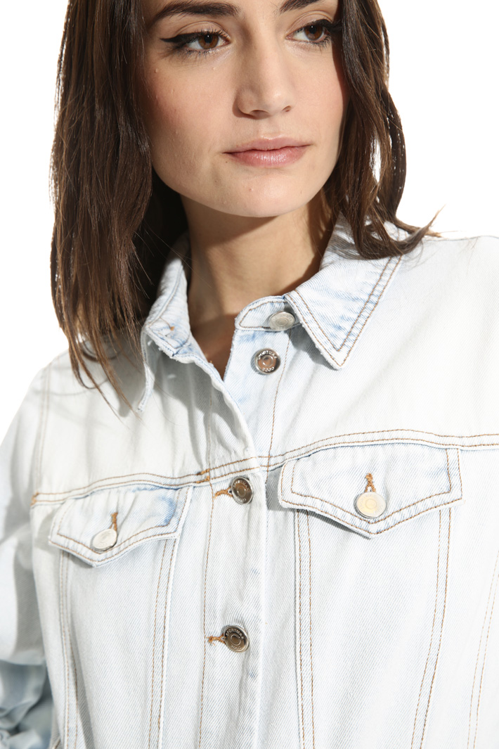 Giacca in denim di cotone Fashion Market Giacca in denim di cotone Fashion Market