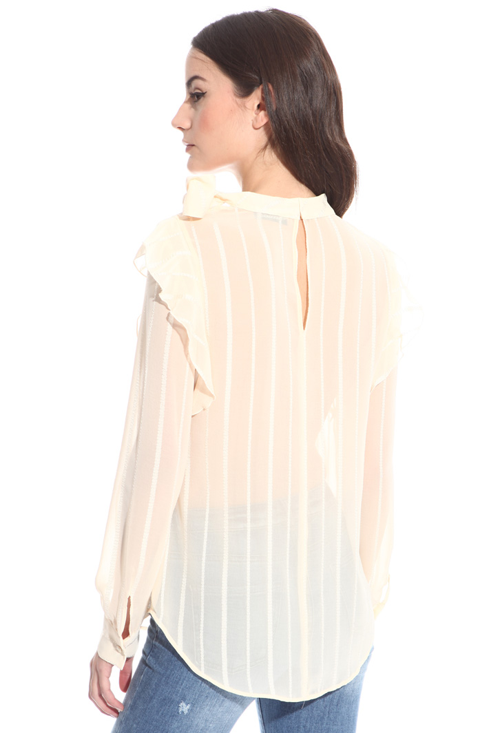 Blusa in crepe operata Fashion Market Blusa in crepe operata Fashion Market