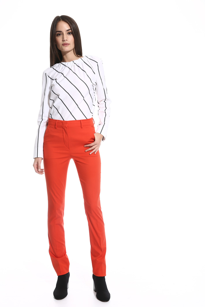 Pantalone sigaretta in cotone Fashion Market Pantalone sigaretta in cotone Fashion Market
