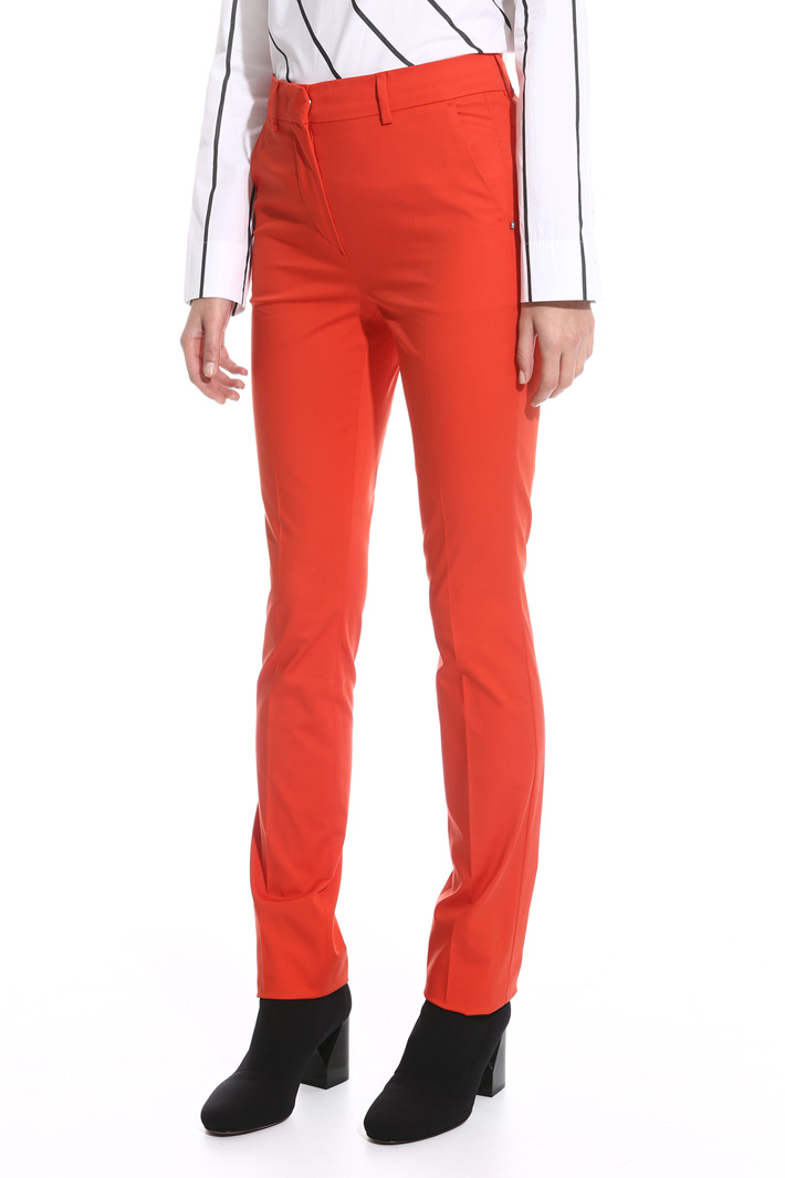 Pantalone sigaretta in cotone Fashion Market Pantalone sigaretta in cotone Fashion Market