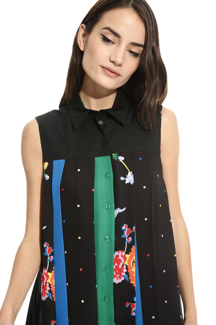 Abito in georgette multicolor Fashion Market Abito in georgette multicolor Fashion Market