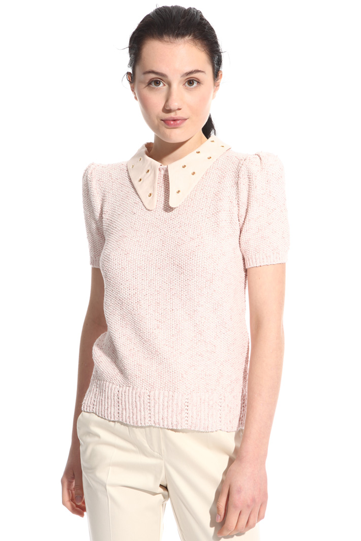 Maglia con colletto decoro Fashion Market Maglia con colletto decoro Fashion Market