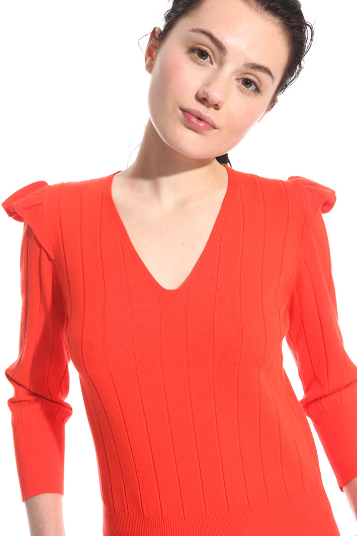 Maglia con volant sulle spalle Fashion Market Maglia con volant sulle spalle Fashion Market