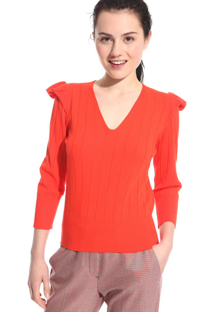 Maglia con volant sulle spalle Fashion Market Maglia con volant sulle spalle Fashion Market