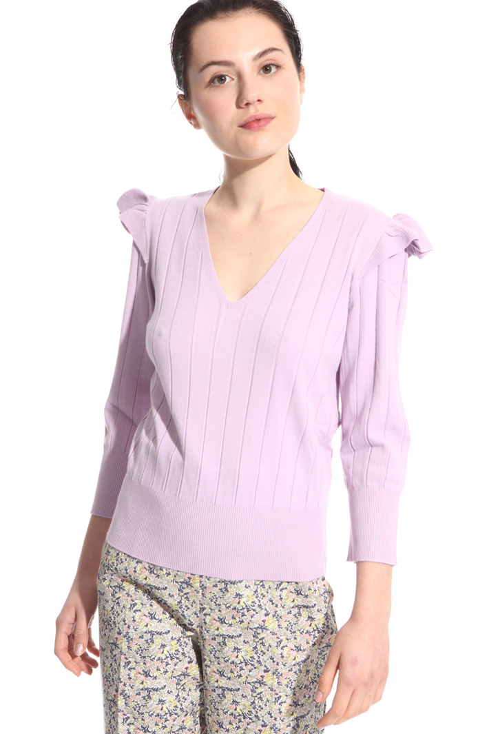 Maglia con volant sulle spalle Fashion Market Maglia con volant sulle spalle Fashion Market
