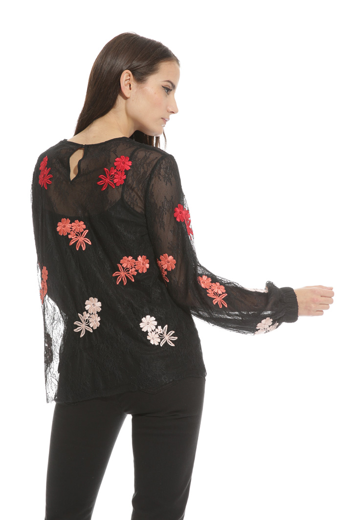 Blusa in tulle stretch Fashion Market Blusa in tulle stretch Fashion Market