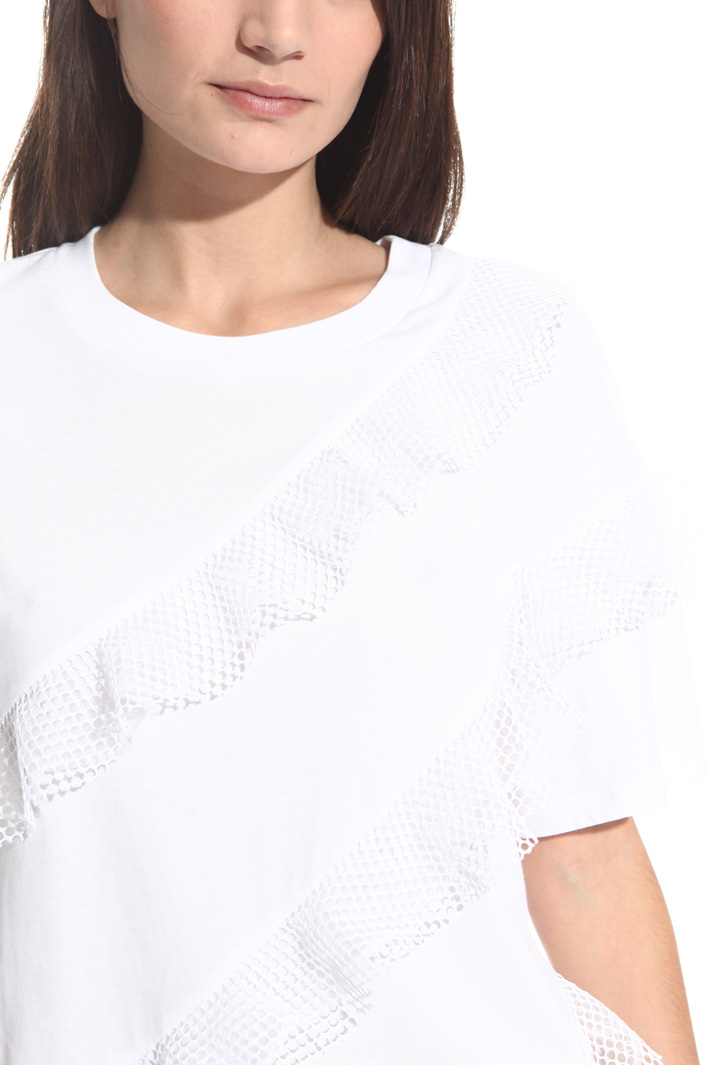 T-shirt con balze a rete Fashion Market T-shirt con balze a rete Fashion Market