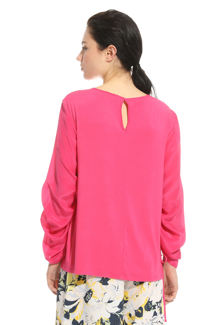 Blusa in mix di materiali Fashion Market Blusa in mix di materiali Fashion Market
