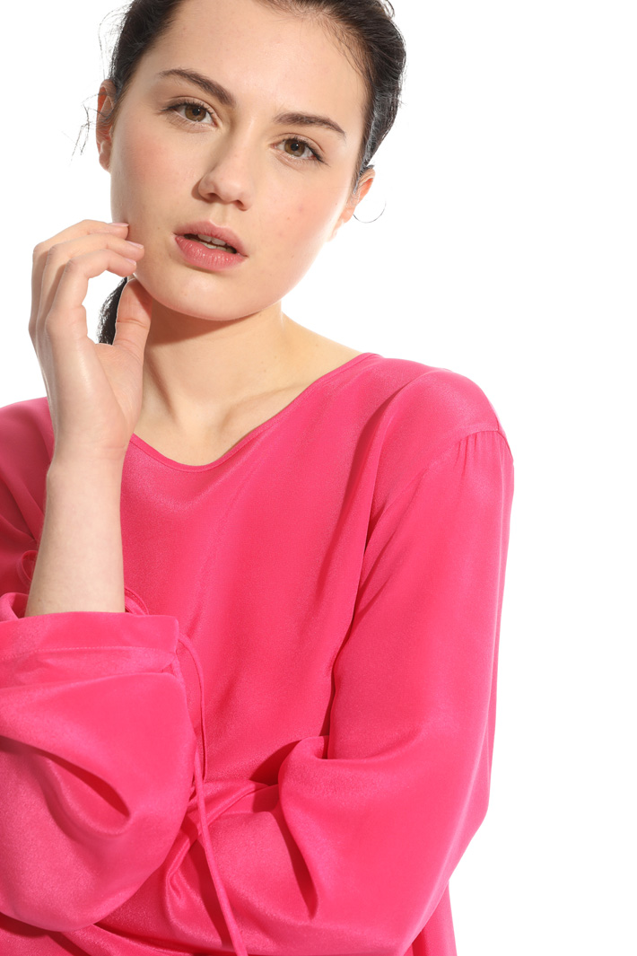 Blusa in mix di materiali Fashion Market Blusa in mix di materiali Fashion Market