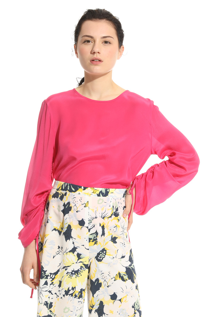Blusa in mix di materiali Fashion Market Blusa in mix di materiali Fashion Market