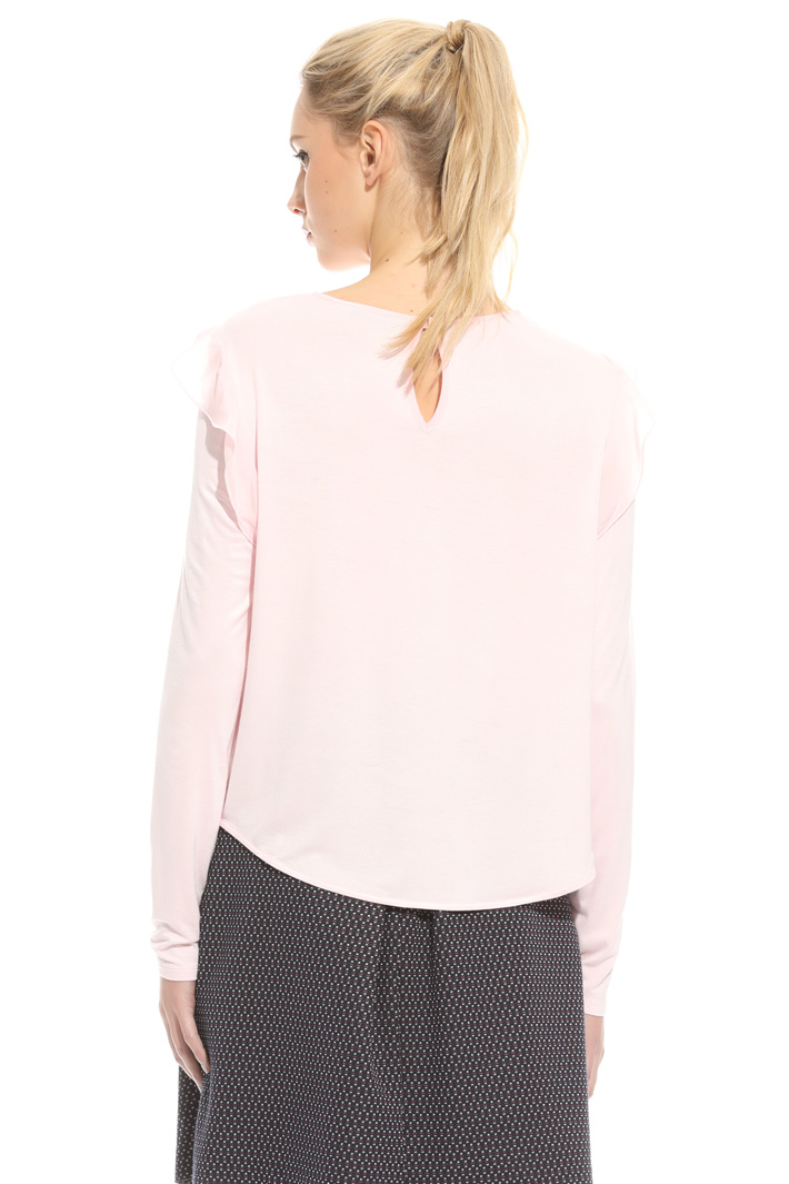 Top in jersey e crepe Fashion Market Top in jersey e crepe Fashion Market