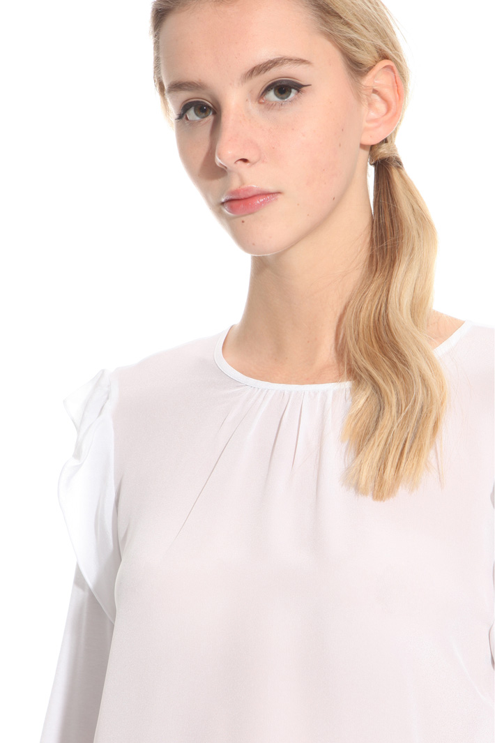 Top in jersey e crepe Fashion Market Top in jersey e crepe Fashion Market