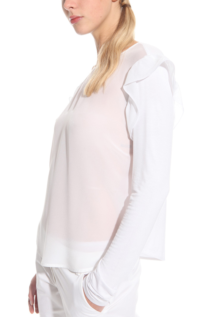 Top in jersey e crepe Fashion Market Top in jersey e crepe Fashion Market