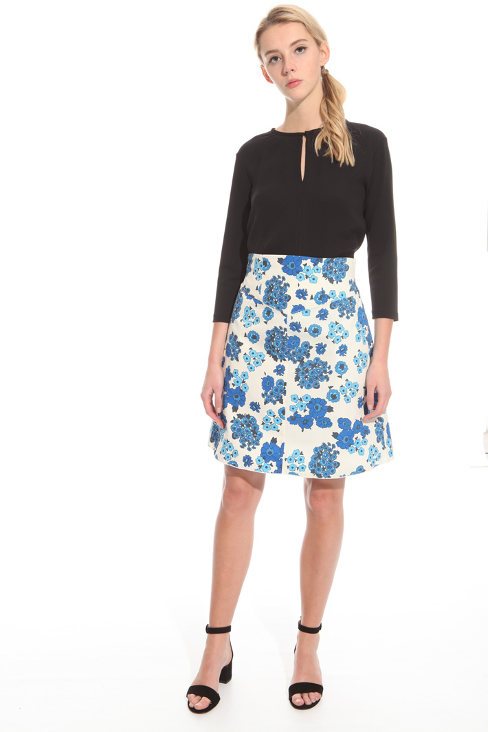 Gonna in gabardina stampata Fashion Market Gonna in gabardina stampata Fashion Market