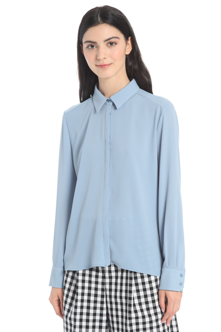 Camicia con pannello plissè Fashion Market Camicia con pannello plissè Fashion Market