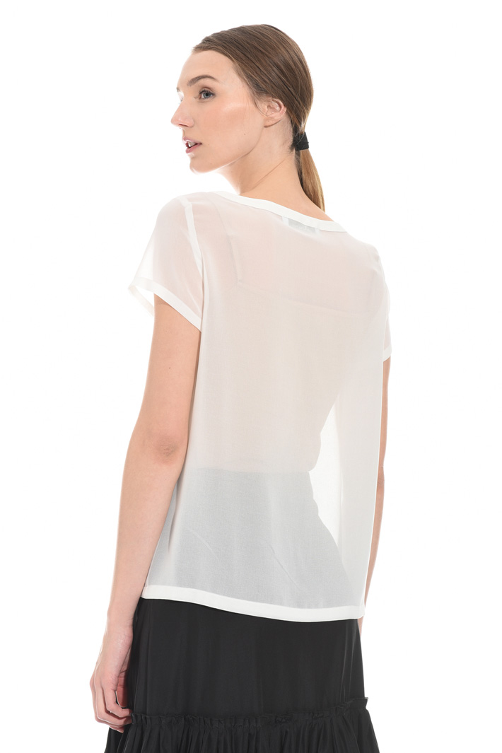 Top trasparente in georgette Fashion Market Top trasparente in georgette Fashion Market