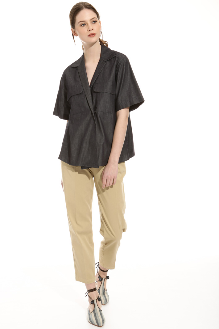 Casacca in denim leggero Fashion Market Casacca in denim leggero Fashion Market