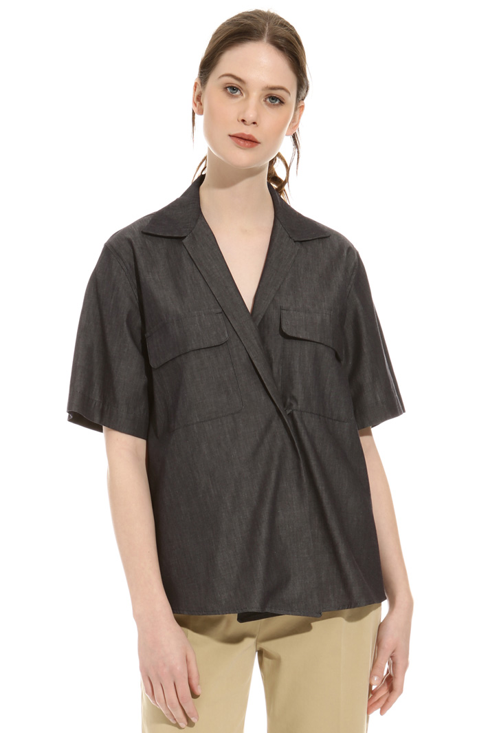 Casacca in denim leggero Fashion Market Casacca in denim leggero Fashion Market
