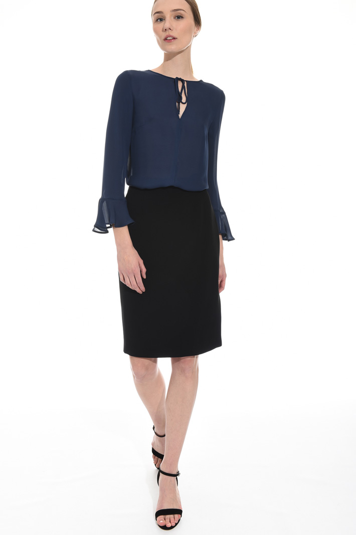 Blusa in georgette di seta Fashion Market Blusa in georgette di seta Fashion Market