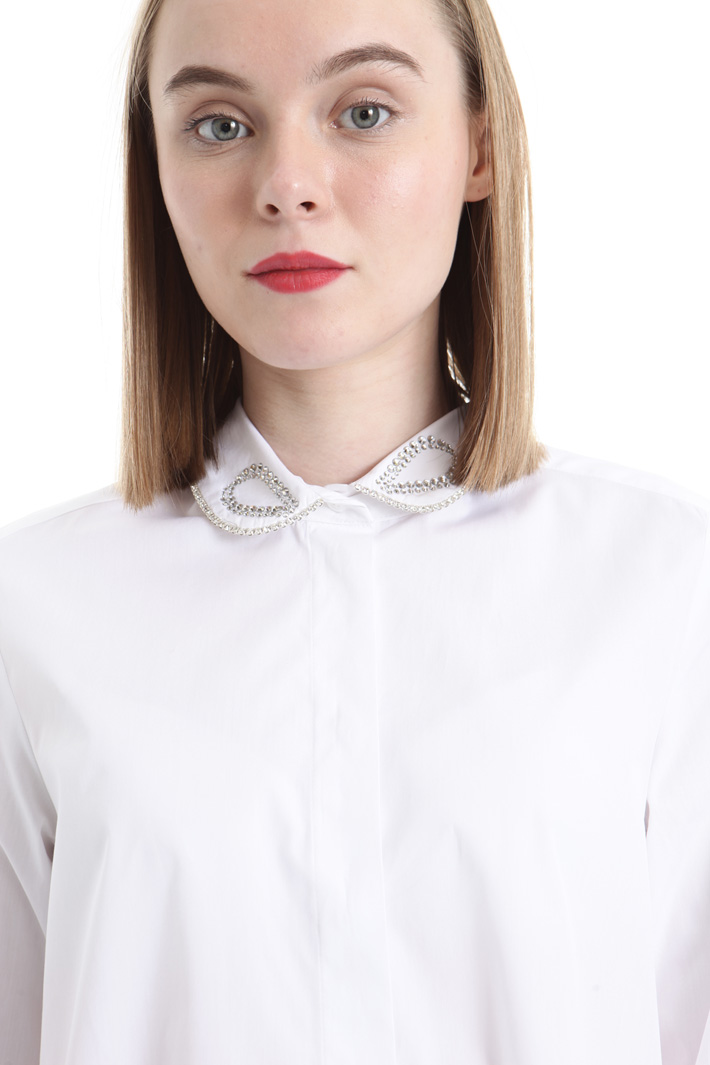 Camicia con colletto ricamato Fashion Market Camicia con colletto ricamato Fashion Market