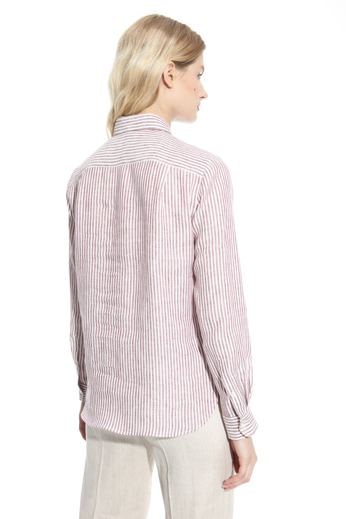 Camicia in lino tinto in filo Fashion Market Camicia in lino tinto in filo Fashion Market