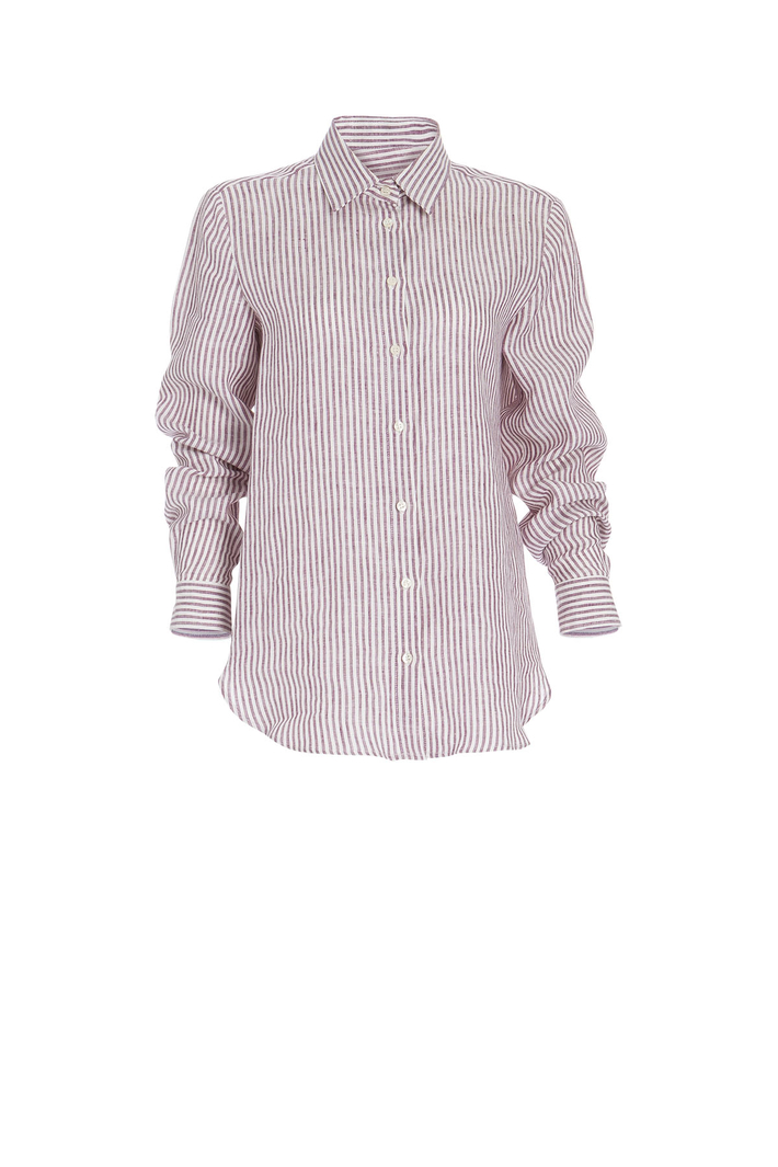 Camicia in lino tinto in filo Fashion Market Camicia in lino tinto in filo Fashion Market