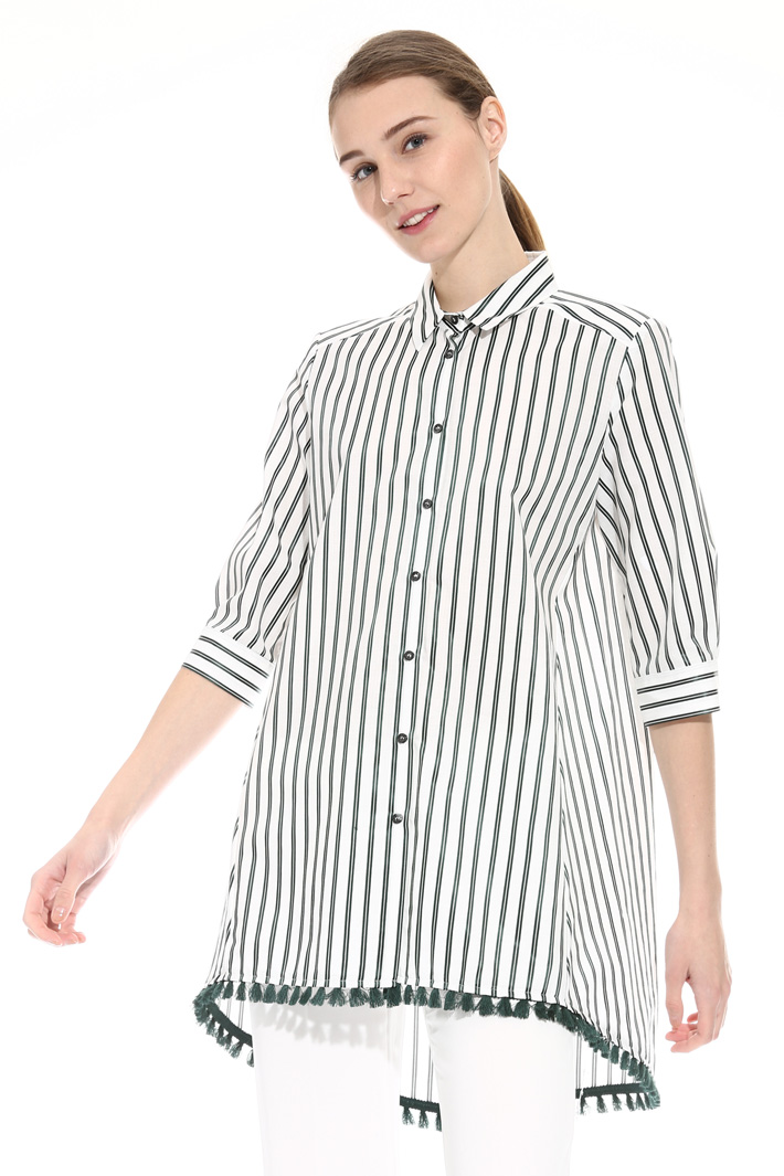 Camicia con nappine al fondo Fashion Market Camicia con nappine al fondo Fashion Market