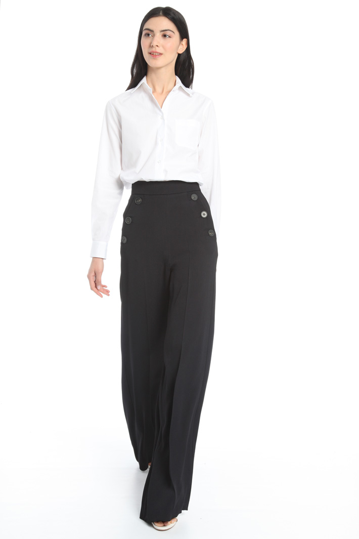 Pantalone ampio in viscosa Fashion Market Pantalone ampio in viscosa Fashion Market