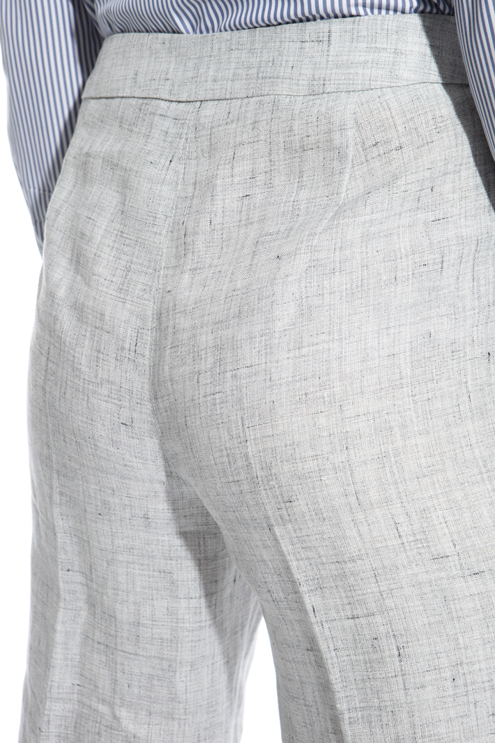 Pantalone in lino linea dritta Fashion Market Pantalone in lino linea dritta Fashion Market