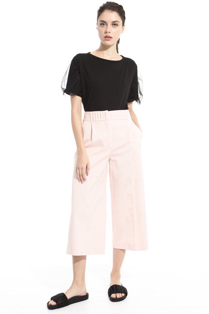 Pantalone cropped in faille Fashion Market Pantalone cropped in faille Fashion Market