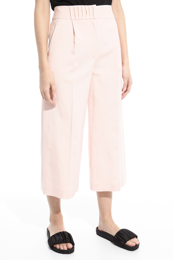 Pantalone cropped in faille Fashion Market Pantalone cropped in faille Fashion Market